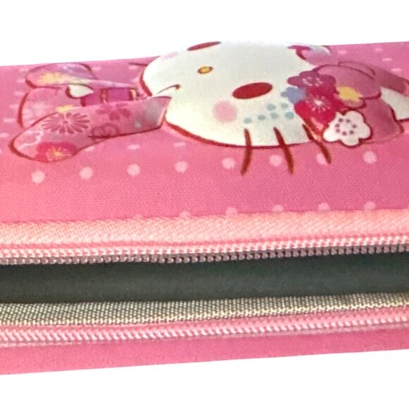 Hello Kitty Pink Glasses Case With Floral Design & Character Prints NWOT - Picture 4 of 12